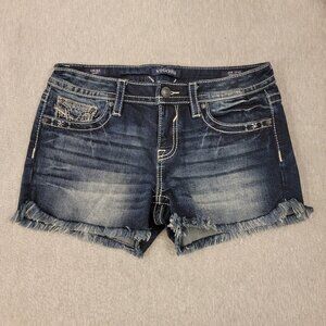 VIGOSS Legacy Stretch Sz 7/8 x 3.5 Dark Blue Denim Jean Shorts